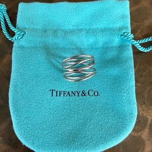 Tiffany & Co. Silver Bookmark with Blue Pouch